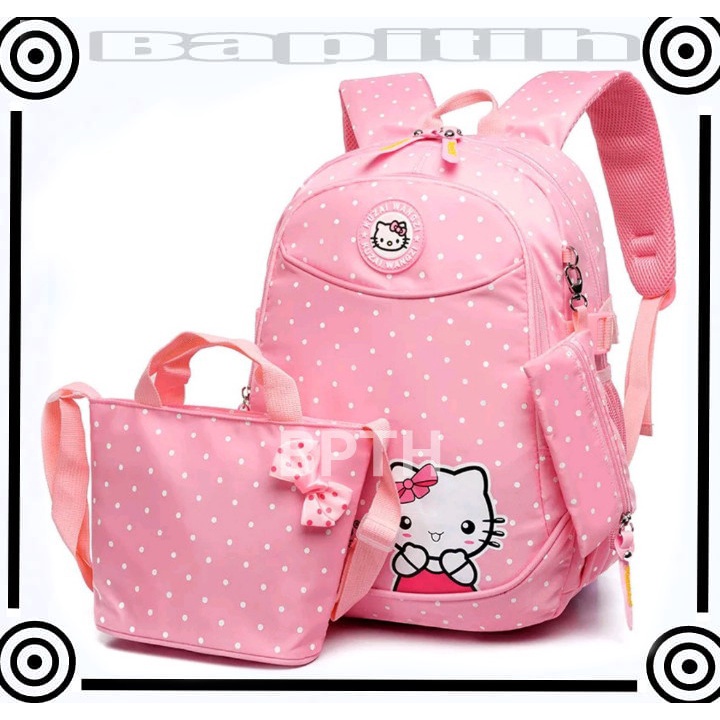 BPT TAS RANSEL ANAK KARAKTER HELLO KITY / TAS RANSEL ANAK CEWEK / TAS CEWEK  LUCU