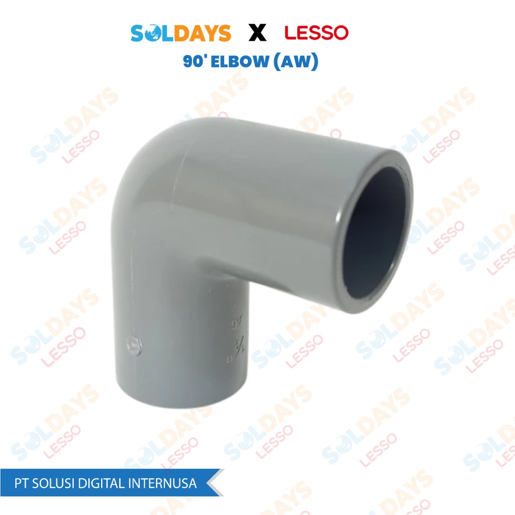 Lesso 90 inch Elbow (AW) 2.1/2 inch / 90&quot; Elbow (AW) 2 1/2&quot; / Fitting