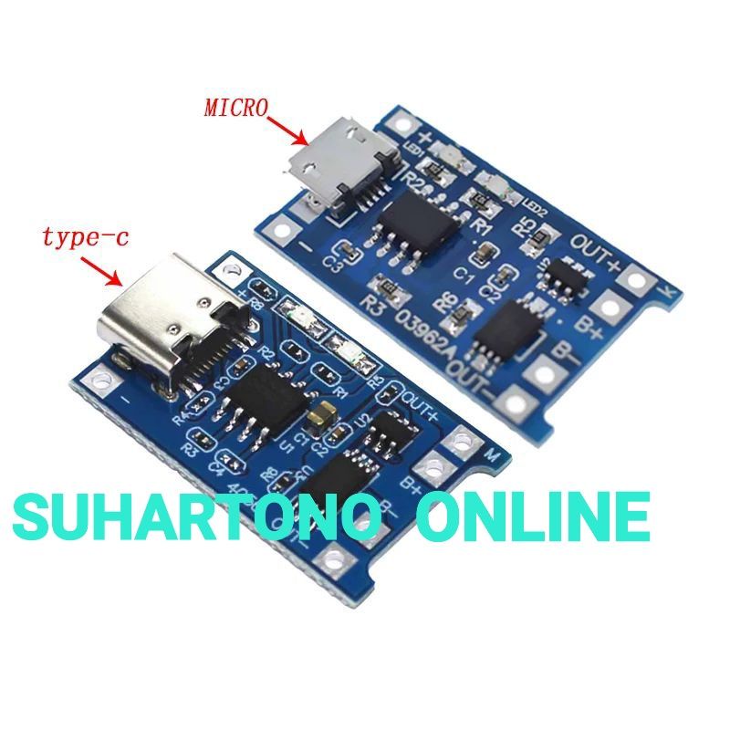 TP4056 Charging Charge with Battery Protection Modul Cas 18650 Lithium Battery