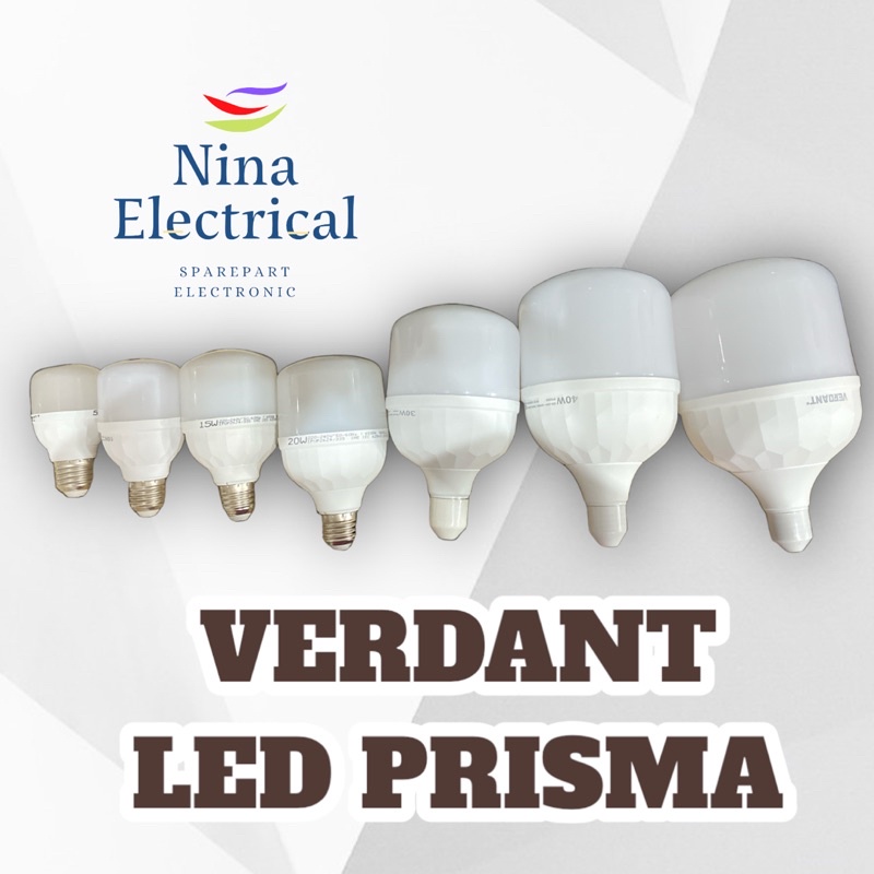 LAMPU VERDANT LED PRISMA CAHAYA PUTIH ALL WATT