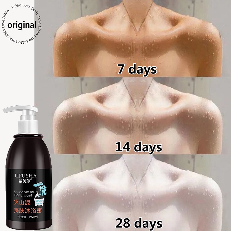Sabun Pemutih Badan Sabun Cair Pemutih Badan 250ml Sabun Mandi Lumpur Vulkanik Original Sabun Mandi 