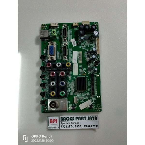MB TV POLYTRON PLD 24T810W - MAINBOARD TV LED POLYTRON PLD24T810
