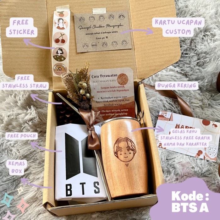 

(COD) Hampers BTS /Kado Ultah / Kado Wisuda / Hadiah Aesthetic / Hampers - BTS A