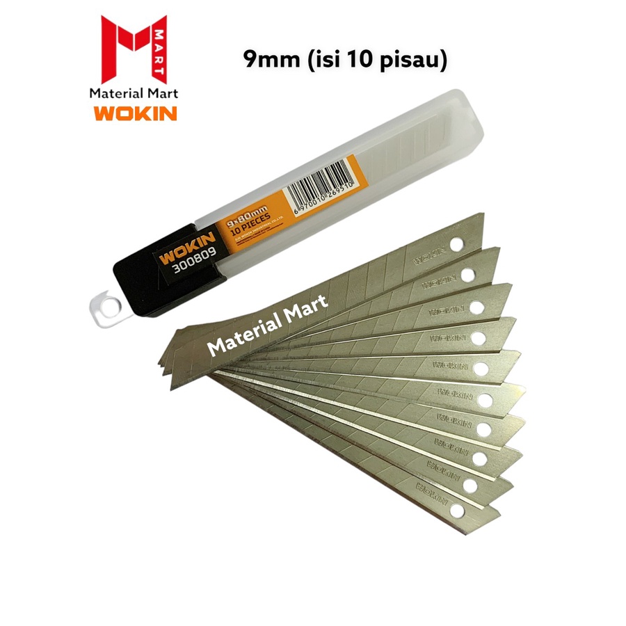 

Isi Cutter Kecil Wokin | Isi Pisau Cutter 9mm | Isi Pemotong Kertas | Material Mart