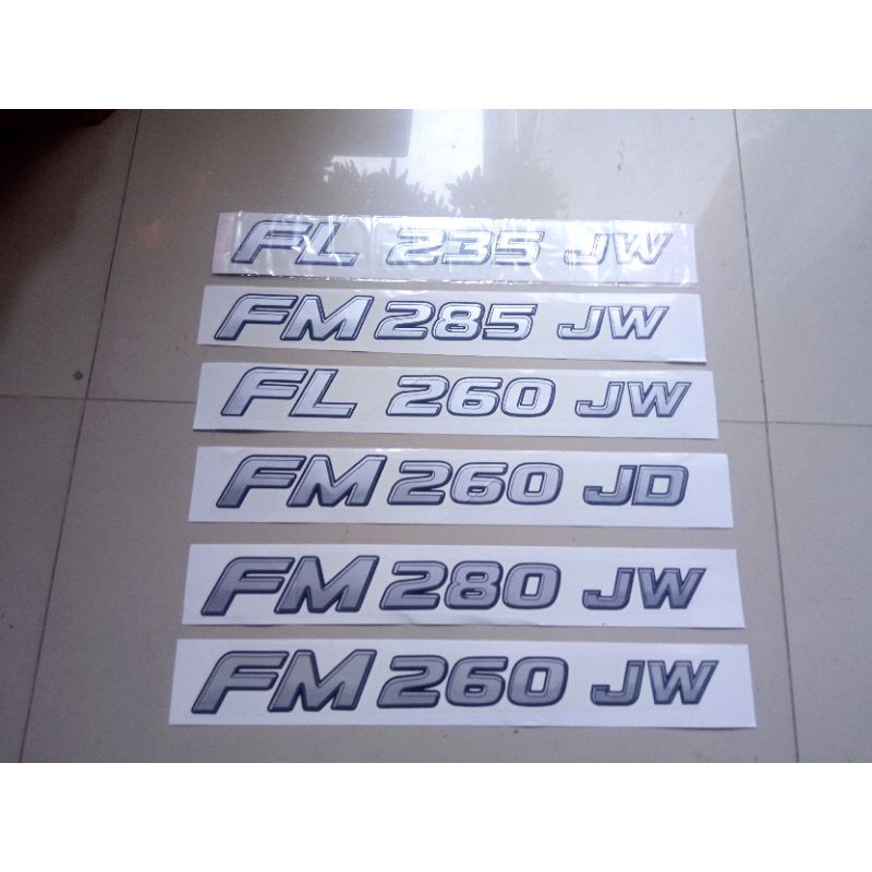 Stiker Hino 500 Lohan ranger FL 235 JW - FM 285 JW - FL 260 JW - M 260 JD - FM 280 JW - FM 260 JW