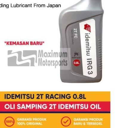 (FreeOngkir) oli samping racing idemitsu 2T - IDEMITSU 2T Terlaris Terpopuler Termurah