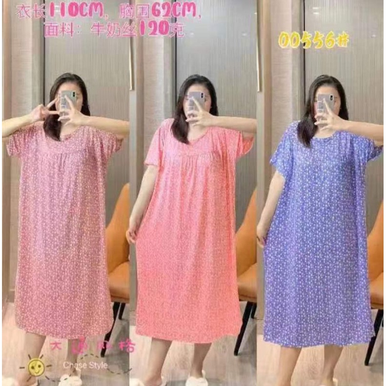 Daster Jumbo Import Piyama Wanita Jumbo Baju Tidur Wanita Import Murah C 2D