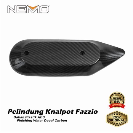 Tutup Pelindung Knalpot Fazzio Karbon Nemo / Cover Knalpot Carbon Original PNP - Charmoto