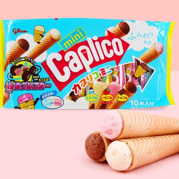 Jual Glico Caplico Mini Ice Cream Snacks isi 10 pcs Shopee Indonesia