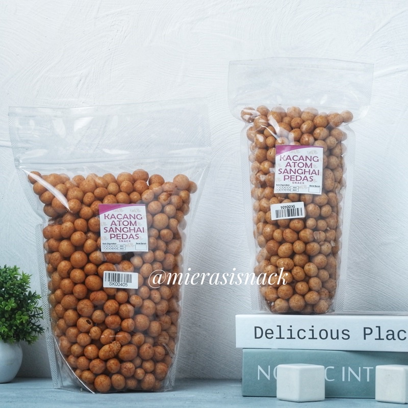 

Snack Kiloan Kacang Atom Sanghai Pedas 250g | Katom pedas | makanan ringan