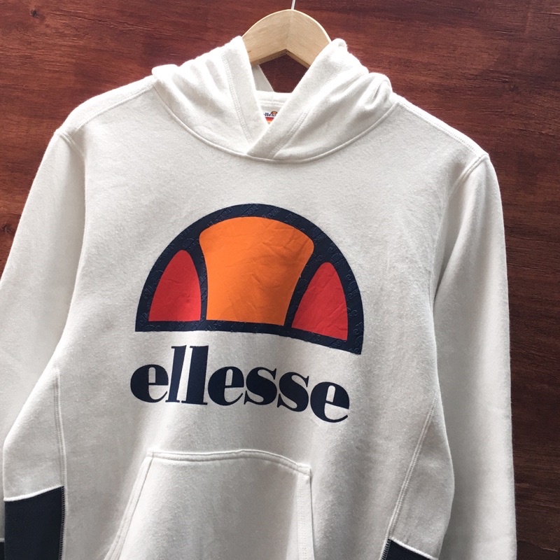 Hoodie ELLESSE White - Big Logo Original Second / Bekas
