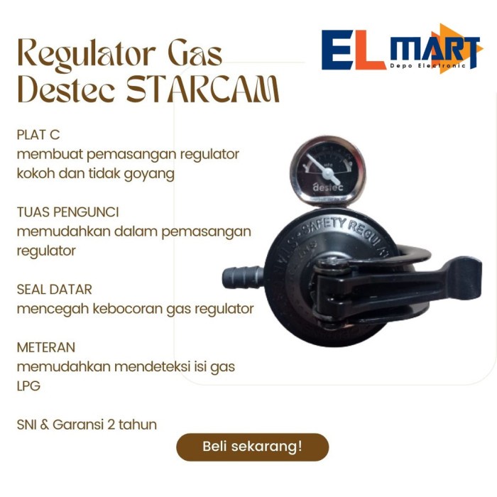 Regulator Gas Starcam Destec MeterJepit SC T12RM T 12RM SCT12RM