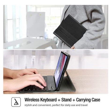 Keyboard Samsung Galaxy Tab S7 Fe Plus 12 Inch Wireless Bluetooth Keyboard Case