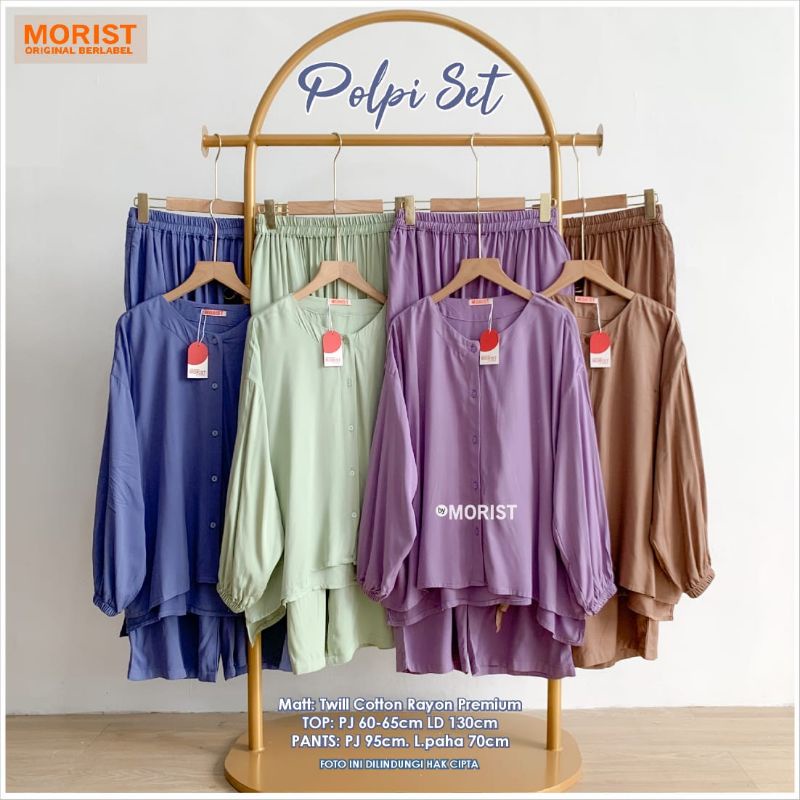 POLPI SET LD 130cm // SETELAN BAJU CELANA ORIGINAL BERLABEL // BY MORIST