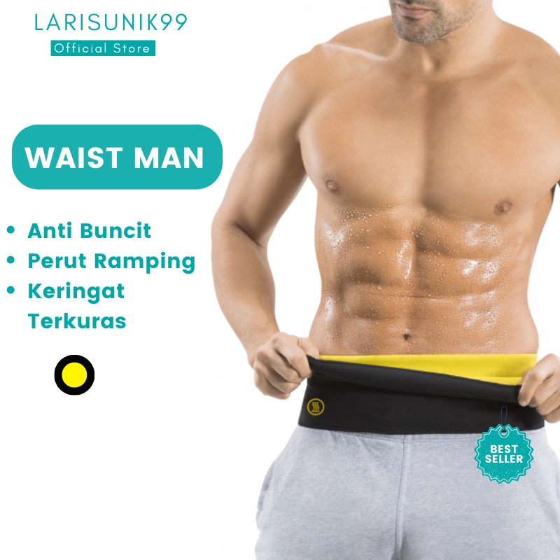 Korset Langsing Pengurus Perut Belt Corset Neotex Korset Waist Man Pembakar Lemak