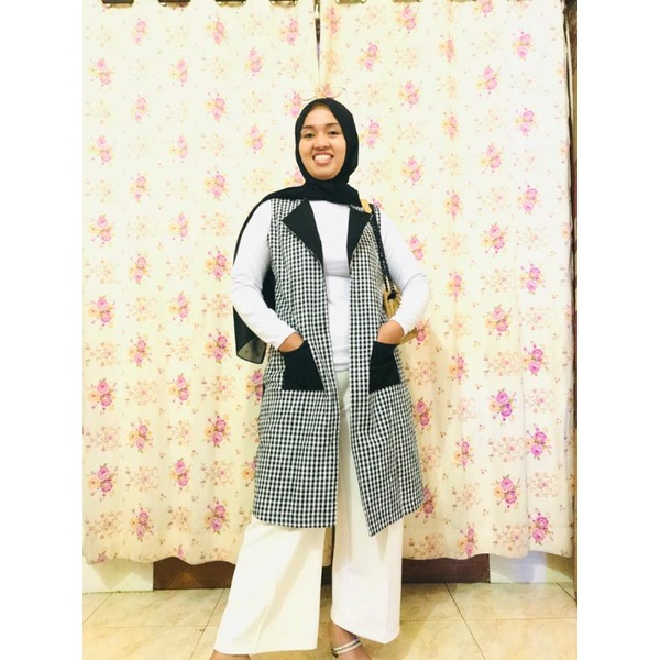 LONG VEST BLAZER 06/OUTER WANITA MUSLIMAH/CARDIGAN WANITA ORIGINAL