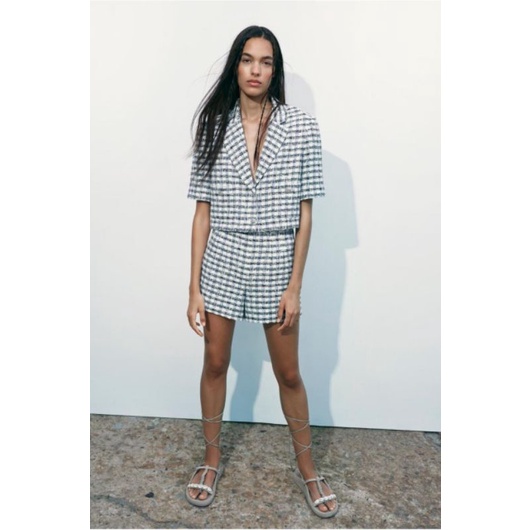 Blazer Zara Tweed Preloved Like New