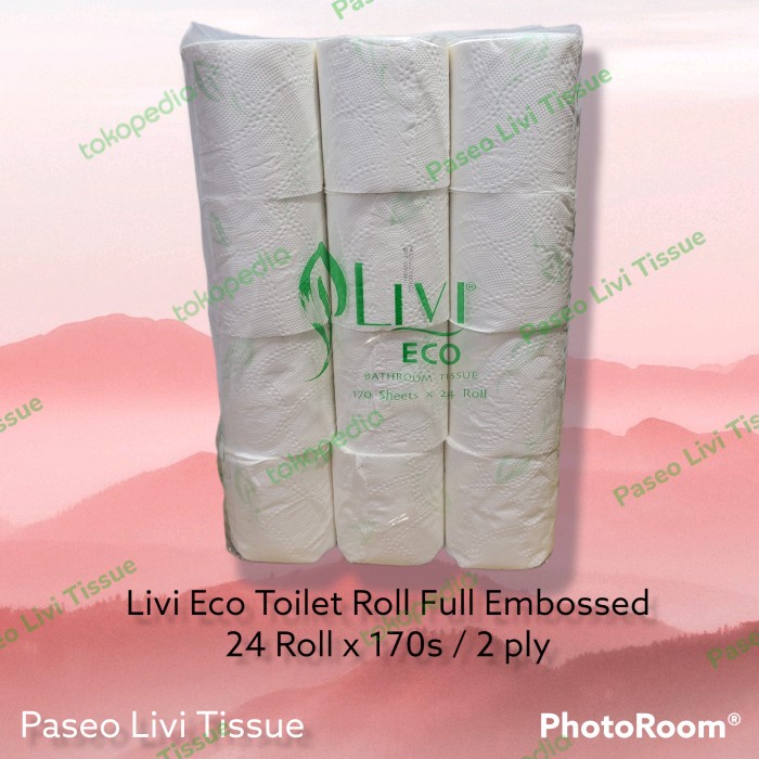 Jual Livi Eco Toilet Roll Full Embossed 170s / Roll Thailand /Tissue