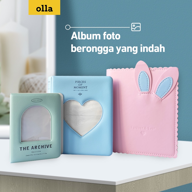 olla Photo Album album foto Mini 3&quot;  Buku Album Koleksi Kartu Foto Polaroid Idol buku foto Tempat Kartu Nama