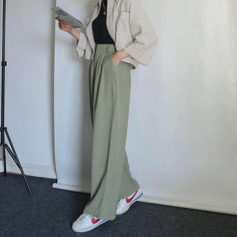 Melisa Kulot Wanita Crinkle Airflow