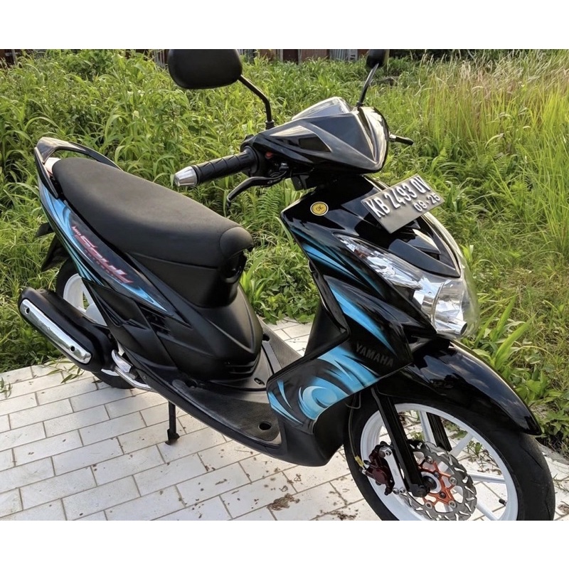 STIKER STRIPING MOTOR MIO SOUL 2007 HITAM