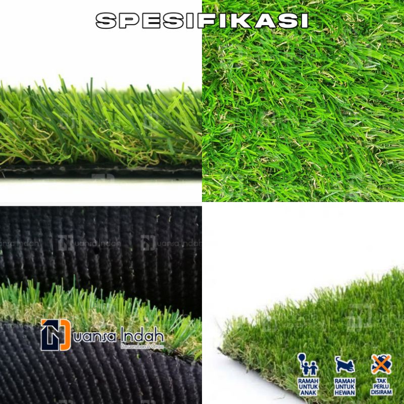 RUMPUT SINTETIS JEPANG UKURAN 25×50 CM