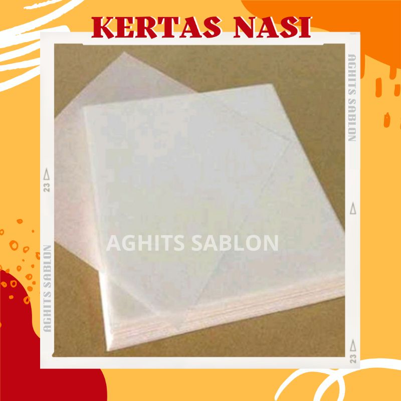 

Kertas Nasi Polos 22x27 Isi 100pcs