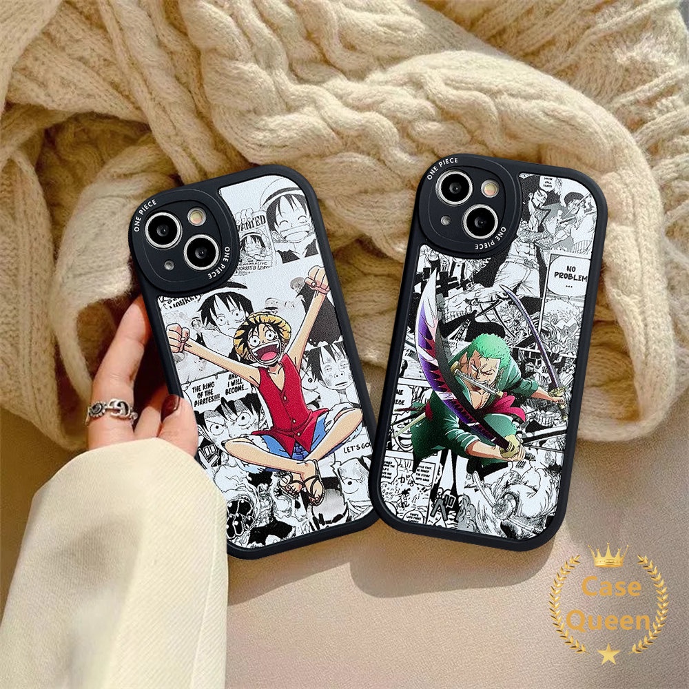 Anime One Piece Soft Case Realme C53 C55 10 Pro Plus C21Y C31 C35 C30 C12 C17 C21 C3 C25Y C20A C20 C11 C15 C25s C2 6i 6s 5s 5 8i 8 5 7i 8Pro 5i 6 9i Kartun Luffy Sarung Zoro