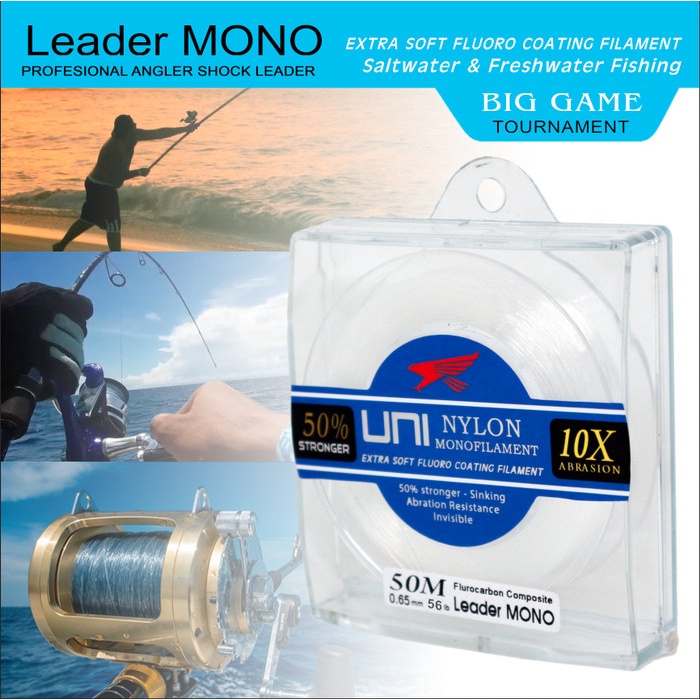 Senar Leader Mono Uni Falcon 50 Meter