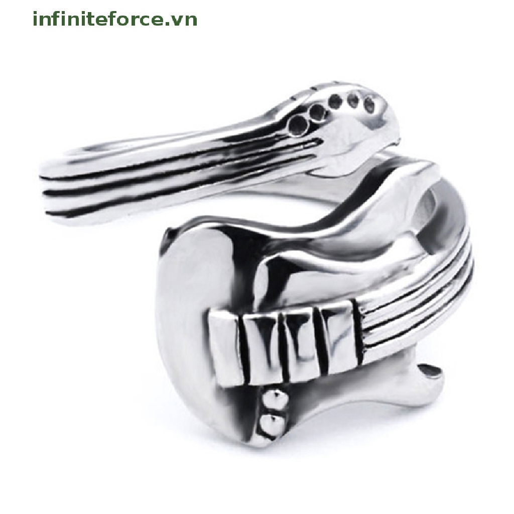 Cincin Desain Gitar Rock Hip Hop Retro Untuk Pria Dan Wanita