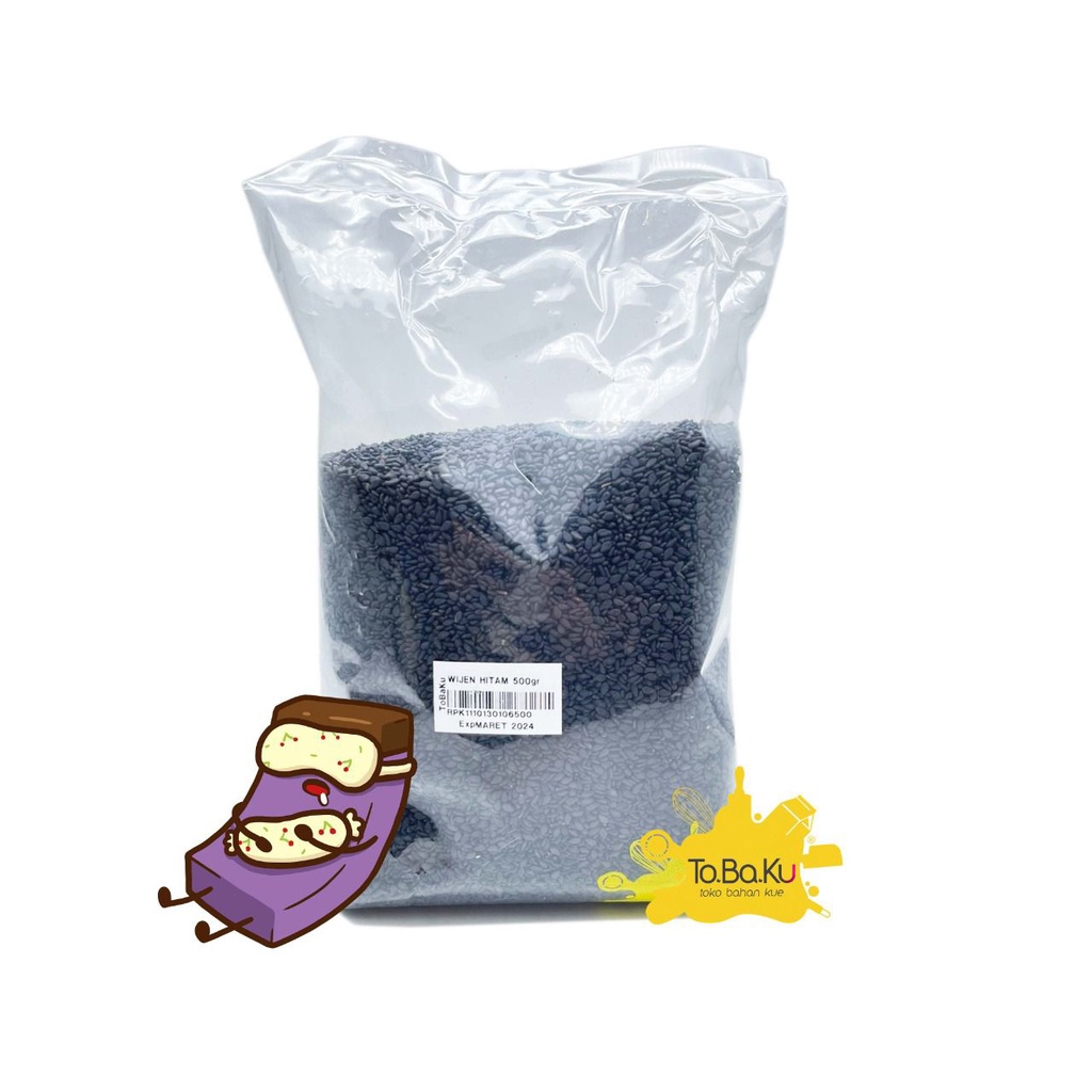 Sesame Seed Black / Biji Wijen Hitam 500gr (Kemasan Repack)