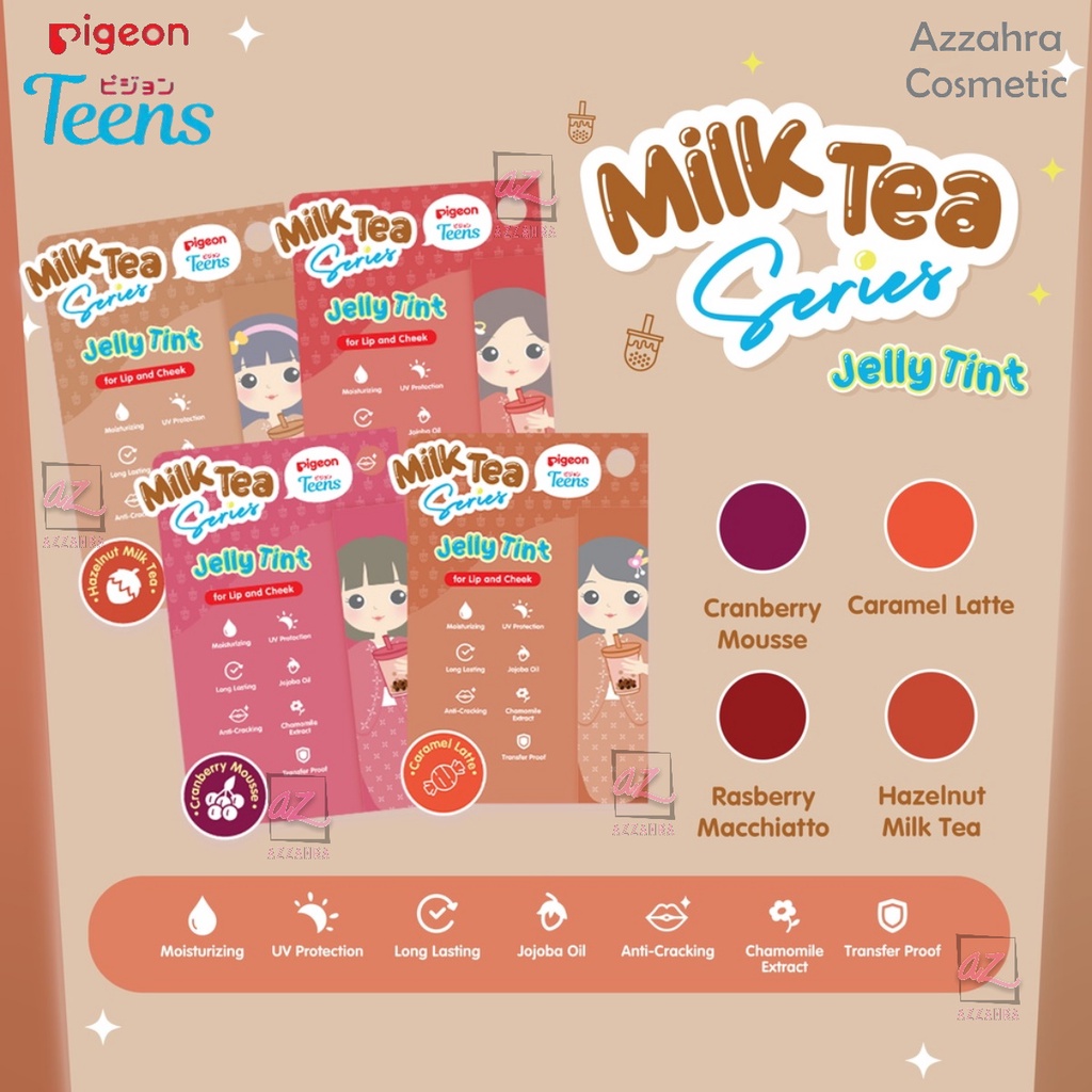 Pigeon Teens Jelly Tint Milk Tea Series | Lip Tint