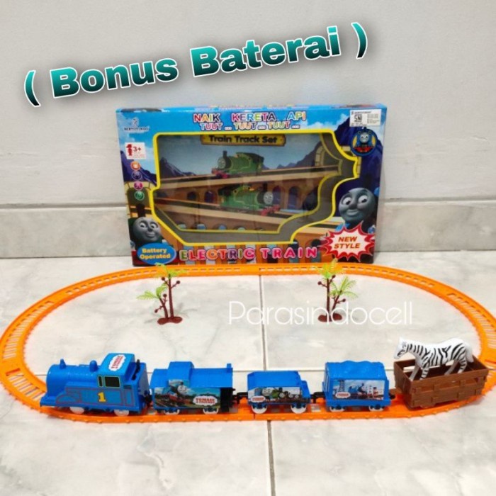 Kereta Track Mainan Kereta Api Thomas Friend Kereta Baterai Edukatif