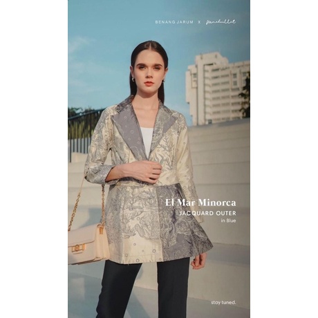 EL MAR MINORCA JACQUARD OUTER BLUE BENANG JARUM X MMEHUILLET