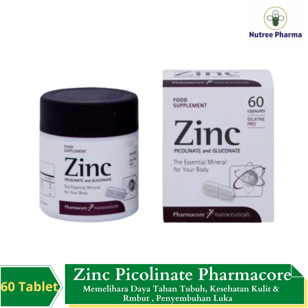 Jual Zinc Picolinate Pharmacore Isi 60 Tab Memelihara Kesehatan Tubuh