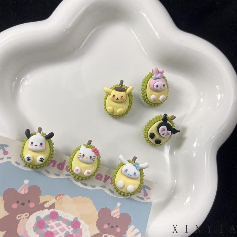 【Bayar di tempat】Klip Rambut Anak Jepit Rambut Mini Bentuk Kartun Hello Kitty Bahan Resin Untuk Anak Perempuann