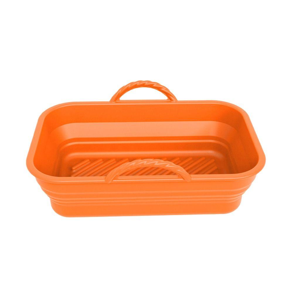 Solighter Panci Silikon Masak Baking Basket BBQ Plate Pemanas Reusable Baking Pan