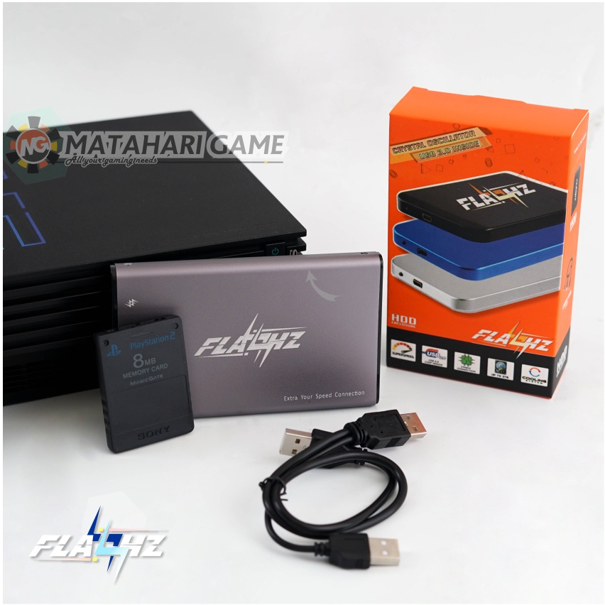 【 FLASHZ 】HDD250GB PS2 Hardisk Eksternal SUPPORT Playstation2 Cepat &amp; Stabil