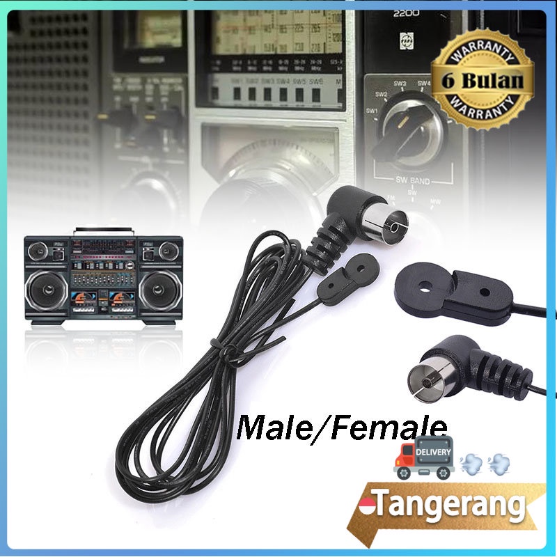Antena Radio Fm F Adapter HiFi Indoor 75ohm Unit Konektor Adaptor Stereo