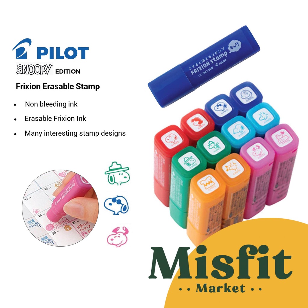 

Pilot Frixion Erasable Stamp SPF-12 Peanuts Snoopy Series Stempel Unik Karakter