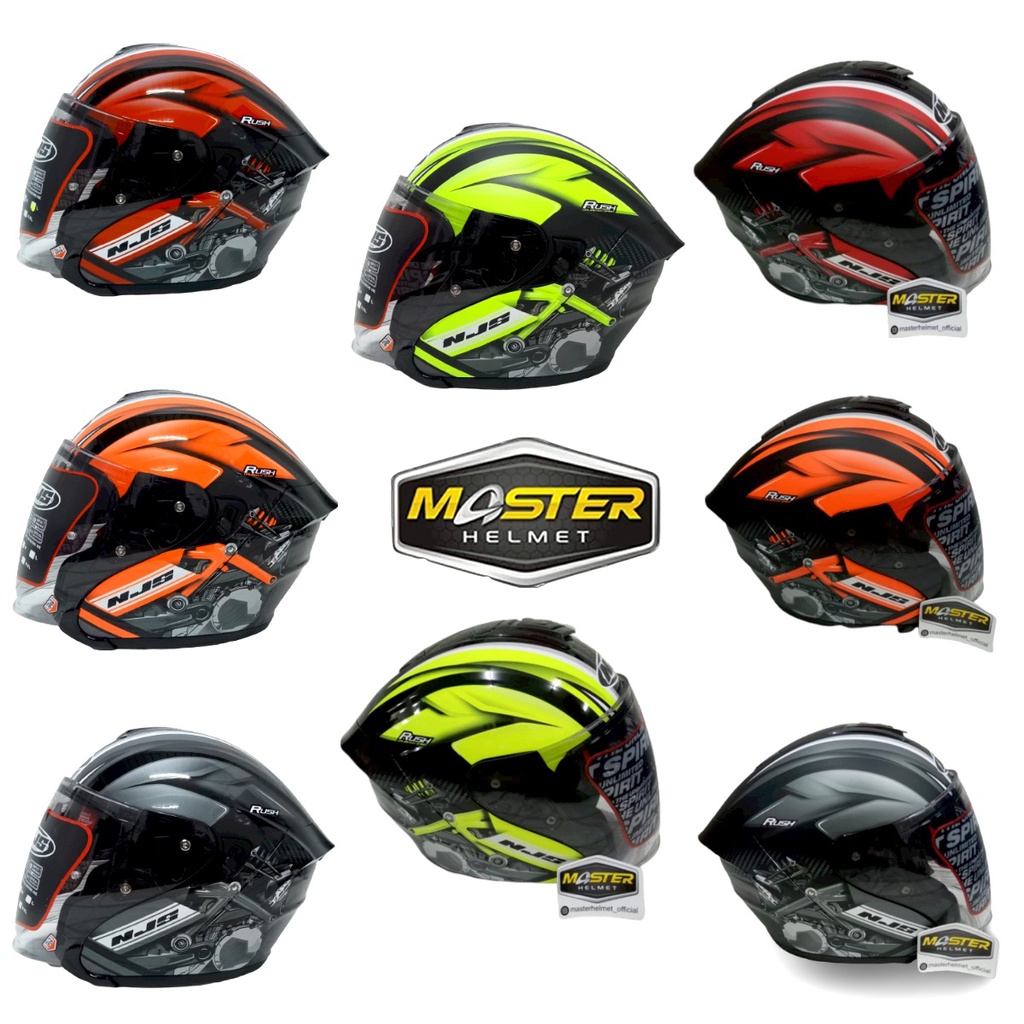 NJS KAIROZ HELM NJS KAIROS MOTIF RUSH DOUBLE VISOR