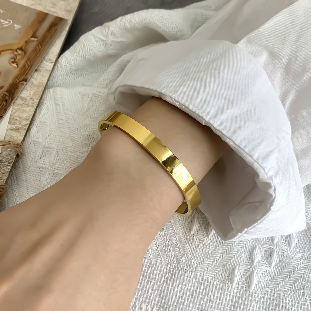 Gelang Kesehatan Magnetik Model Terbuka Warna Emas Perak Hitam Untuk Pria Dan Wanita