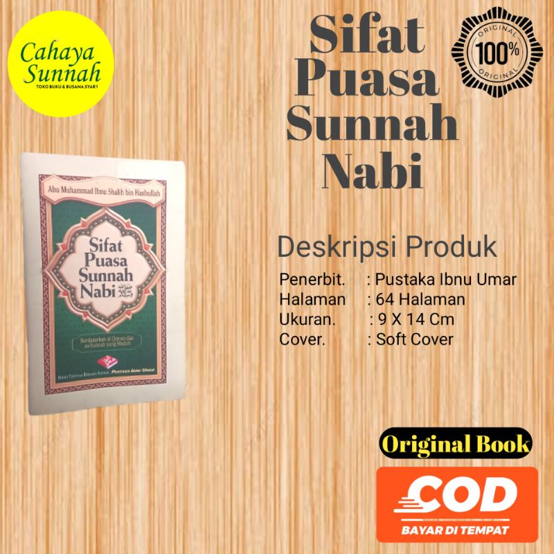 Buku Sifat Puasa Sunnah Nabi | Puasa Sunnah
