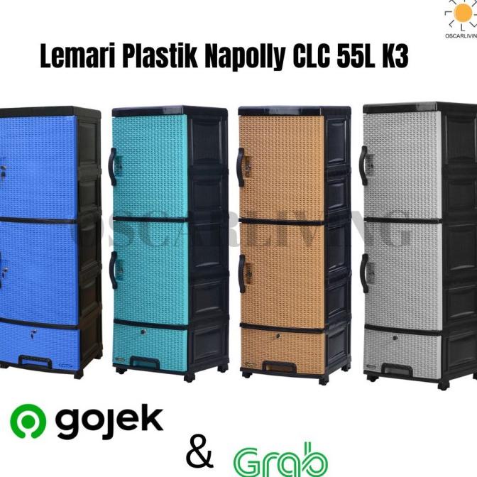 

Lemari Plastik Locker Napolly CLC 55L K3 HIPAS ( Hijau Pastel ) stock ready