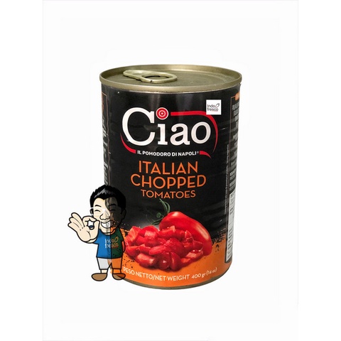 

Ciao Tomat Potong dalam Jus Tomat- Chopped Tomatoes Polpa 400 g