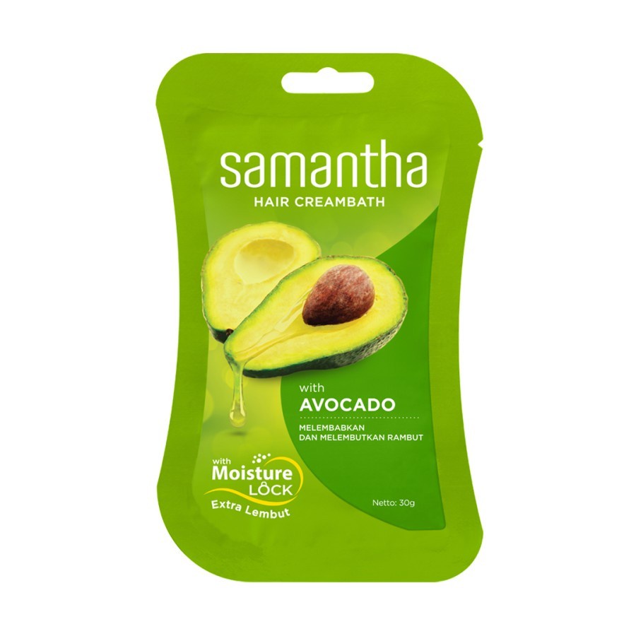 SAMANTHA Hair Creambath 30gr | Aloe Vera | Royal Jelly | Ginseng | Avocado