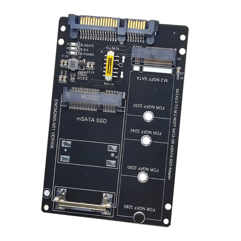 Btsg 6G to M2 NGFF SSD MSATA Adapter Card MSATA Ke M.2 SATA3 Adaptor Hardisk