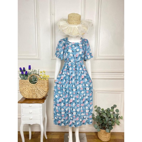 Kyora Dress/Daster Remaja Serut Pundak Panjang