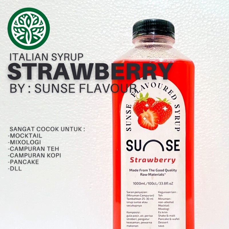 

ECOVILL COFFEE - Italian Syrup Strawberry By Sunse Flavour