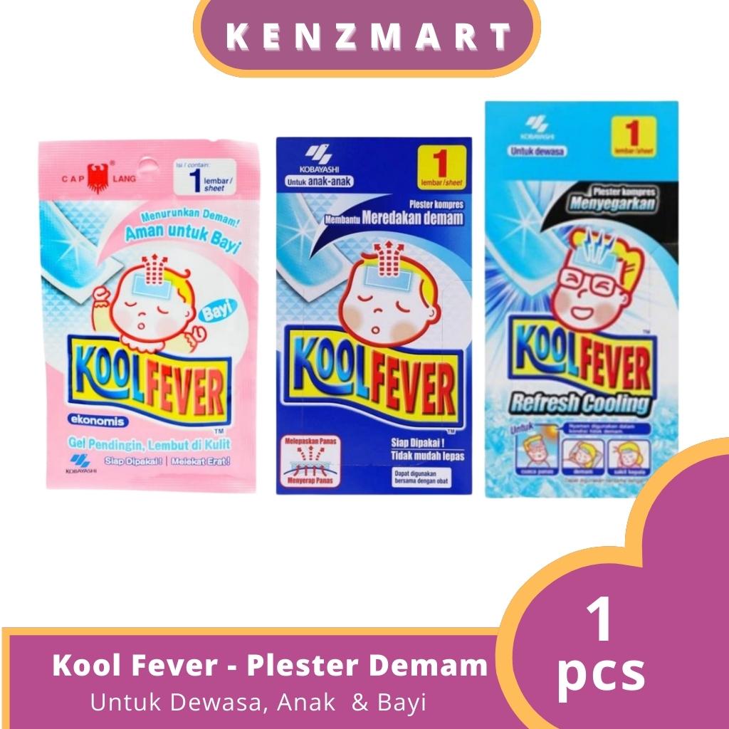 KOOL FEVER PLESTER KOMPRES DEMAM UNTUK BAYI, ANAK &amp; DEWASA 1 LEMBAR